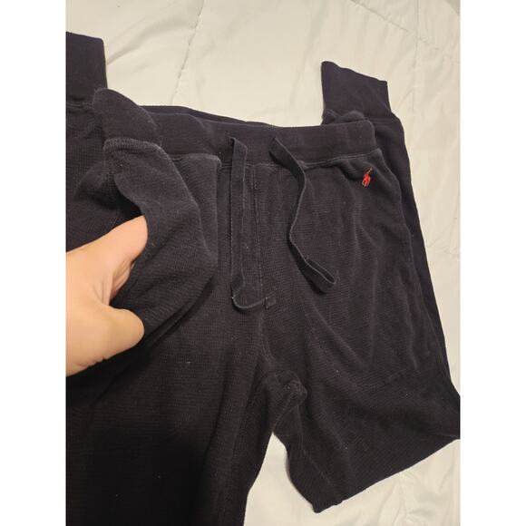 Polo Ralph Lauren Waffle-Knit Sleep Jogger Pockets Pants Men Sz M Drawstring - Picture 3 of 5
